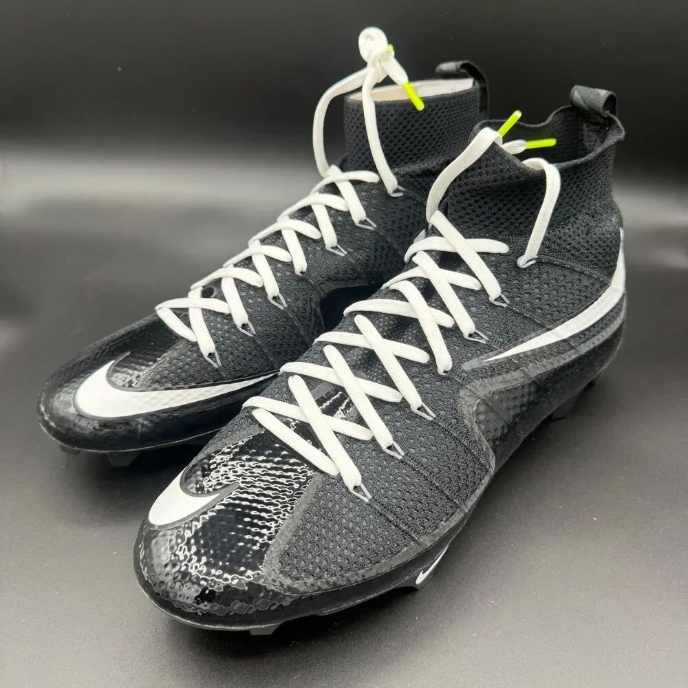 Nike Vapor Edge 360 Untouchable Football Cleats Black White Volt FQ0235-001